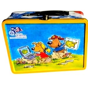Hallmark Yellow and Blue Bear-Themed Lunch Box
